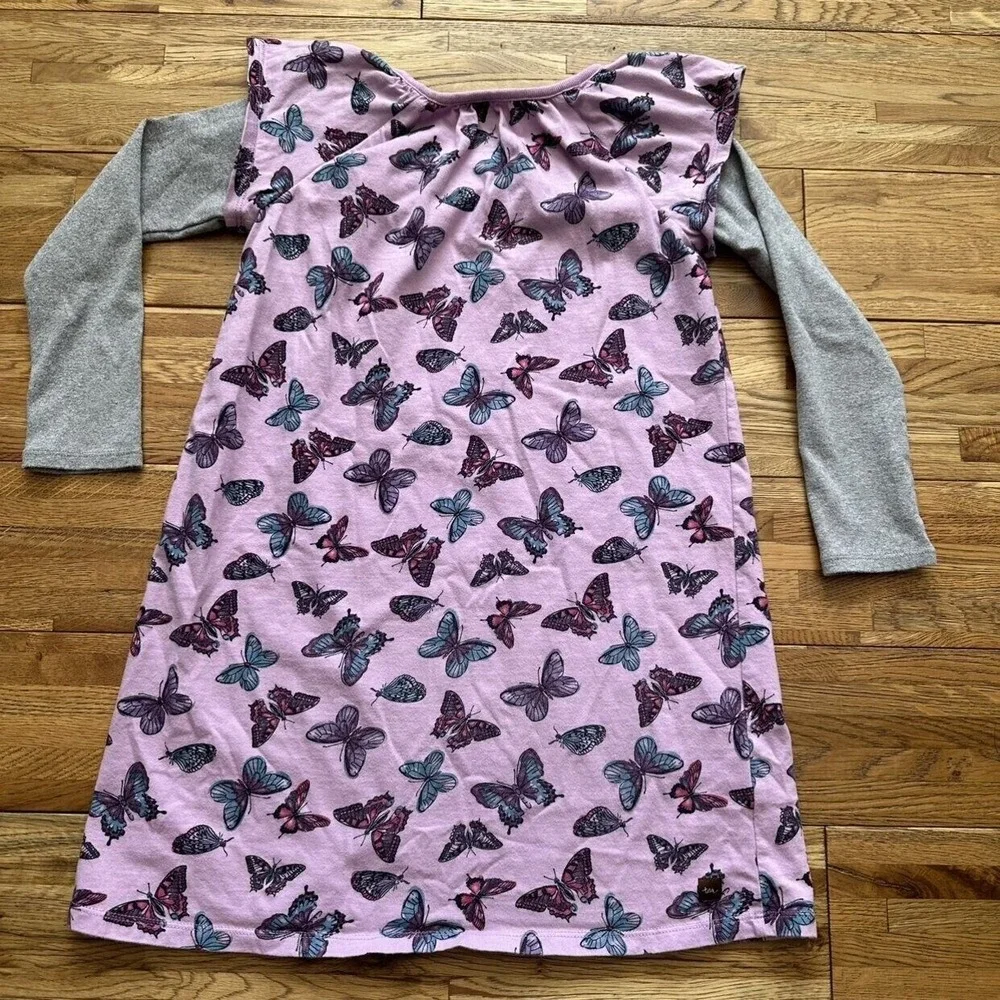 Tea Collection Purple Butterfly‎ Dress Size 7